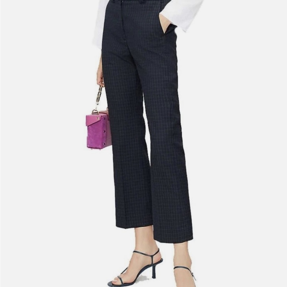 Sandro Checkered Crop Pants